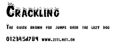 Crackling.ttf字體轉換器圖片