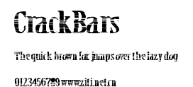 CrackBars.ttf字體轉換器圖片