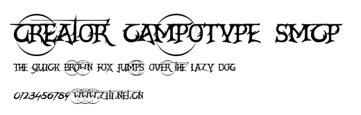CrEAtoR cAmpoTYPe SmcP.otf字體轉換器圖片