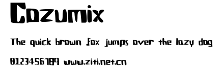 Cozumix.ttf字體轉換器圖片