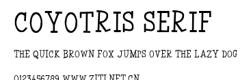 Coyotris Serif.ttf字體轉換器圖片