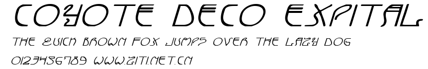 Coyote Deco ExpItal.ttf字體轉換器圖片