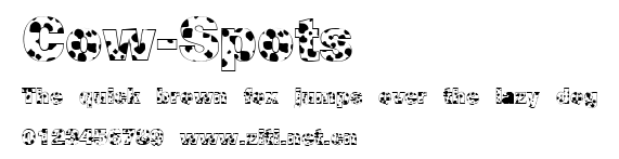 Cow-Spots.ttf字體轉換器圖片