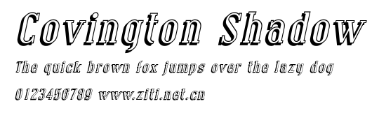 Covington Shadow.ttf字體轉換器圖片