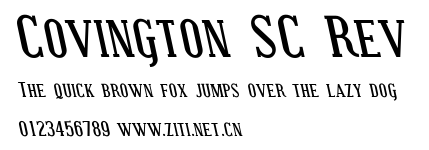 Covington SC Rev.ttf字體轉換器圖片