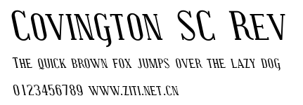 Covington SC Rev.ttf字體轉換器圖片