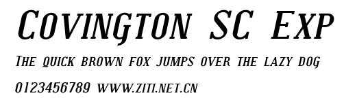 Covington SC Exp.ttf字體轉換器圖片