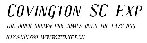 Covington SC Exp.ttf字體轉換器圖片