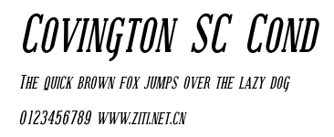 Covington SC Cond.ttf字體轉換器圖片