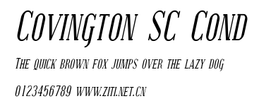 Covington SC Cond.ttf字體轉換器圖片