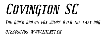 Covington SC.ttf字體轉換器圖片