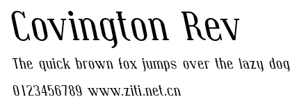 Covington Rev.ttf字體轉換器圖片