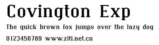Covington Exp.ttf字體轉換器圖片