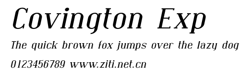 Covington Exp.ttf字體轉換器圖片
