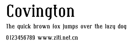 Covington.ttf字體轉換器圖片