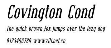 Covington Cond.ttf字體轉換器圖片