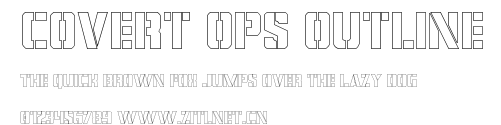 Covert Ops Outline.ttf字體轉換器圖片