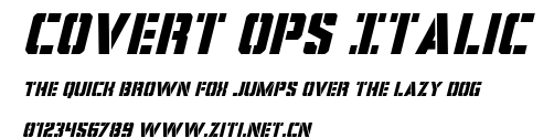 Covert Ops Italic.ttf字體轉換器圖片