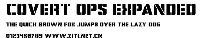 Covert Ops Expanded.ttf字體轉換器圖片