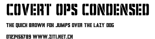 Covert Ops Condensed.ttf字體轉換器圖片