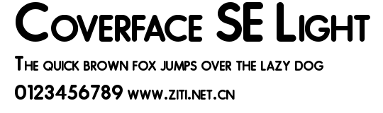 Coverface SE Light.ttf字體轉換器圖片