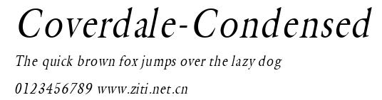 Coverdale-Condensed.ttf字體轉換器圖片