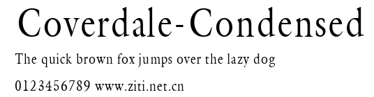 Coverdale-Condensed.ttf字體轉換器圖片