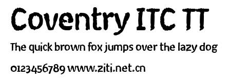 Coventry ITC TT.ttf字體轉換器圖片