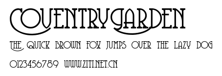 CoventryGarden.ttf字體轉換器圖片