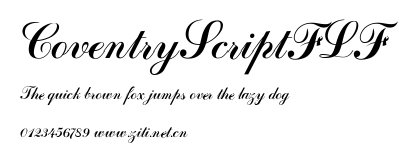 CoventryScriptFLF.ttf字體轉換器圖片