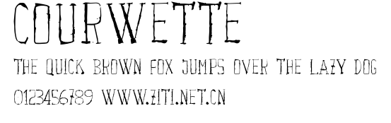 Courwette.otf字體轉換器圖片