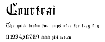 Courtrai.ttf字體轉換器圖片