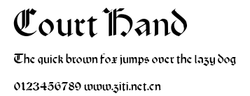 Court Hand.ttf字體轉換器圖片