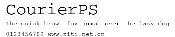 CourierPS.ttf字體轉換器圖片