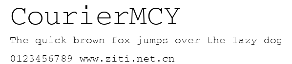 CourierMCY.ttf字體轉換器圖片