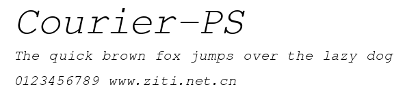 Courier-PS.ttf字體轉換器圖片