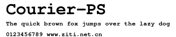 Courier-PS.ttf字體轉換器圖片