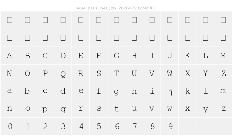字符映射圖