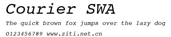 Courier SWA.ttf字體轉換器圖片