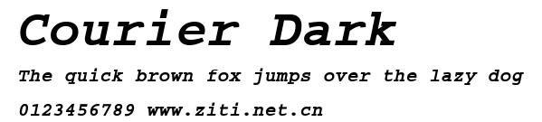 Courier Dark.ttf字體轉換器圖片
