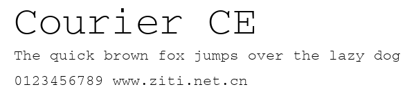 Courier CE.ttf字體轉換器圖片