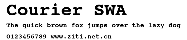 Courier SWA.ttf字體轉換器圖片