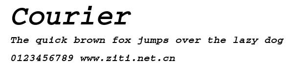 Courier.ttf字體轉換器圖片