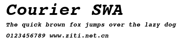 Courier SWA.ttf字體轉換器圖片