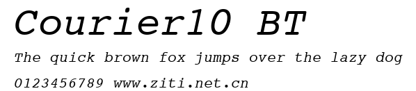 Courier10 BT.ttf字體轉換器圖片