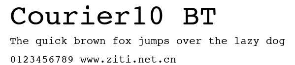 Courier10 BT.ttf字體轉換器圖片