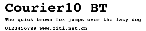Courier10 BT.ttf字體轉換器圖片