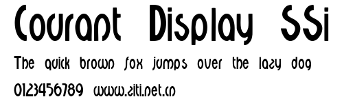 Courant Display SSi.ttf字體轉換器圖片