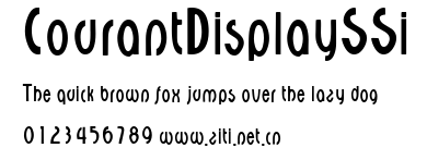 CourantDisplaySSi.ttf字體轉換器圖片