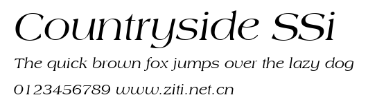 Countryside SSi.ttf字體轉換器圖片